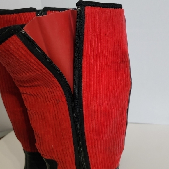 THE Original Muck Red Corduroy Tall Rain Boots - Picture 5 of 8